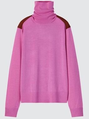 JW Anderson Men's Pink and Burgundy Jumper
